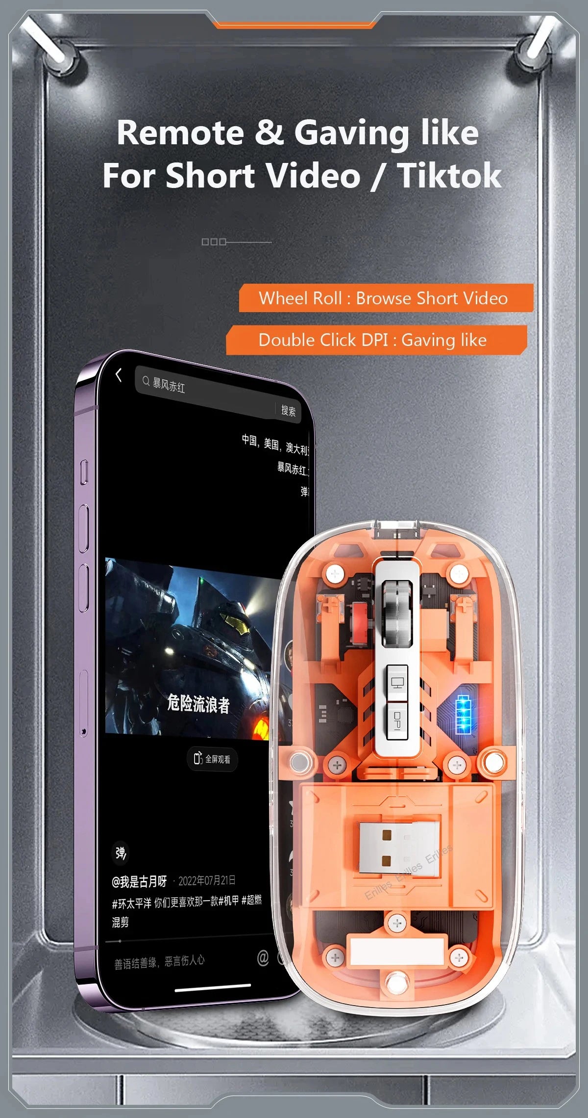 Triple Mode Silent Wireless Mouse