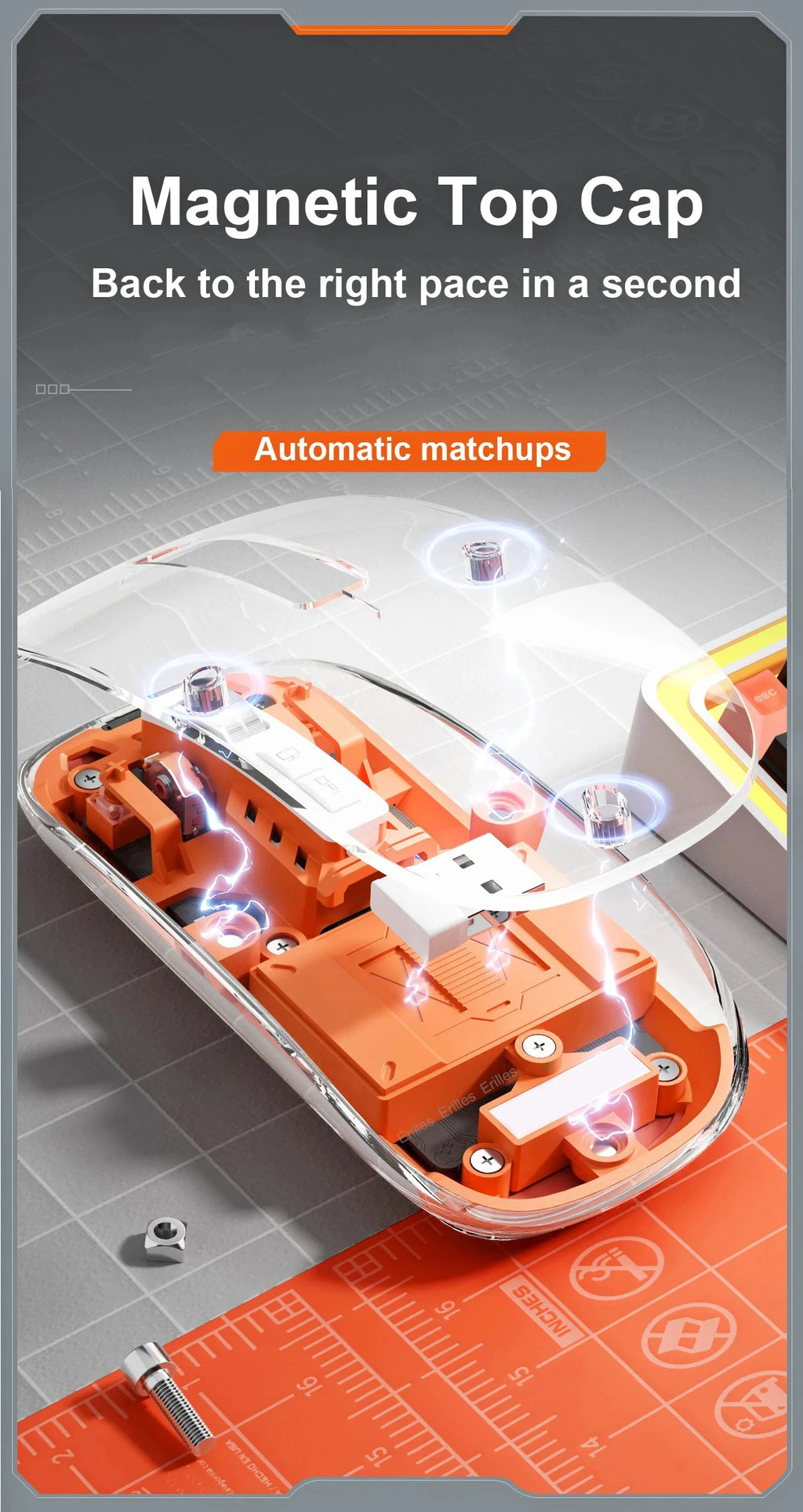 Triple Mode Silent Wireless Mouse