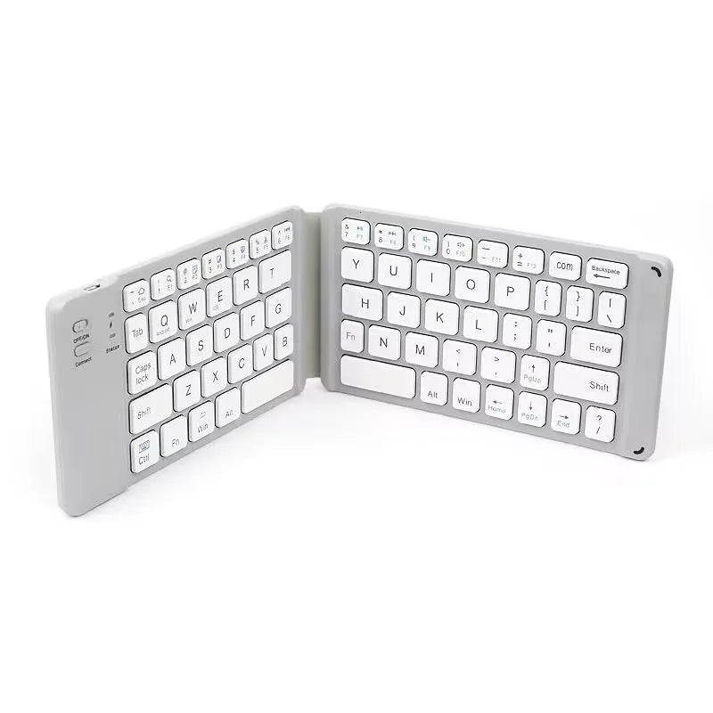 Ultra-Slim Folding Keyboard - Precision Bluetooth with Integrated Touchpad